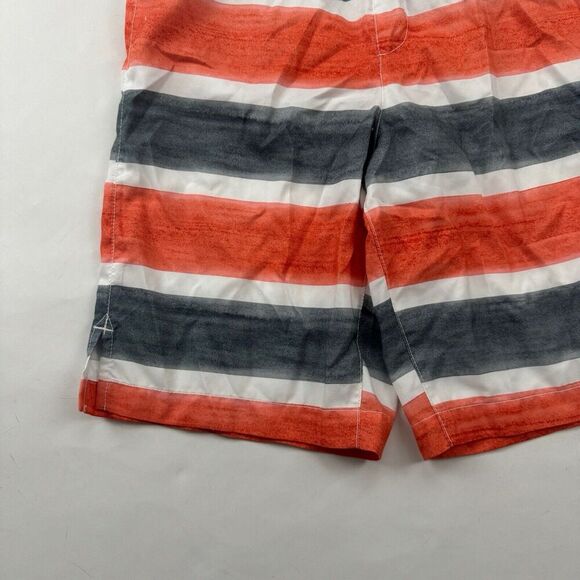 2 Children's Place Sport Boys Palm Tree Striped Elastic Waist Swim Trunks XL - Picture 10 of 12